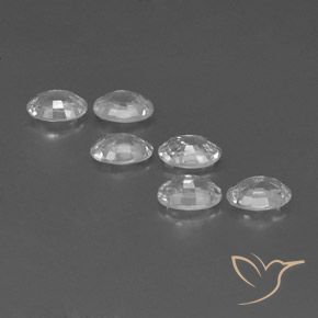 4.42 ct natürliche Weiß Zirkon-Edelsteine, Oval, VVS-VS