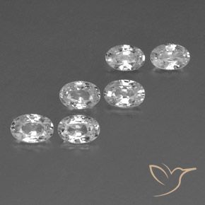 4.32 ct natürliche Weiß Zirkon-Edelsteine, Oval, VVS-VS