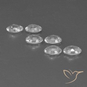 4.32 ct natürliche Weiß Zirkon-Edelsteine, Oval, VVS-VS