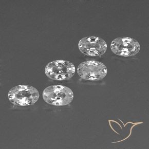 4.39 ct natürliche Weiß Zirkon-Edelsteine, Oval, VVS-VS