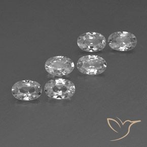 4.07 ct natürliche Weiß Zirkon-Edelsteine, Oval, VVS-VS