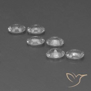 4.07 ct natürliche Weiß Zirkon-Edelsteine, Oval, VVS-VS