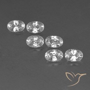 4.64ctw Natürlicher Weiß Zirkon, Oval, VVS-VS