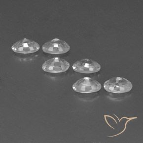 4.64 ct natürliche Weiß Zirkon-Edelsteine, Oval, VVS-VS