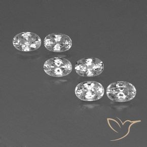 4.77ctw Natürlicher Weiß Zirkon, Oval, VVS-VS