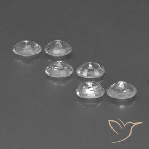 4.77 ct natürliche Weiß Zirkon-Edelsteine, Oval, VVS-VS