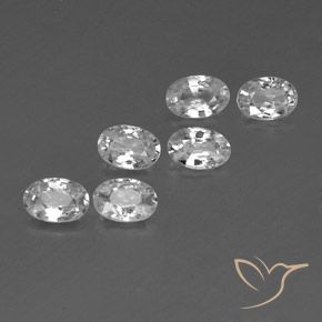 3.90 ct natürliche Weiß Zirkon-Edelsteine, Oval, VVS-VS