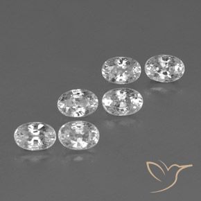 5.32ctw Natürlicher Weiß Zirkon, Oval, VVS-VS