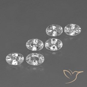 4.68ctw Natürlicher Weiß Zirkon, Oval, VVS-VS