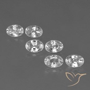 4.68 ct natürliche Weiß Zirkon-Edelsteine, Oval, VVS-VS
