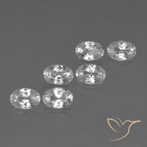 4.55ctw Natürlicher Weiß Zirkon, Oval, VVS-VS