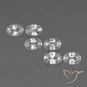 4.55 ct natürliche Weiß Zirkon-Edelsteine, Oval, VVS-VS