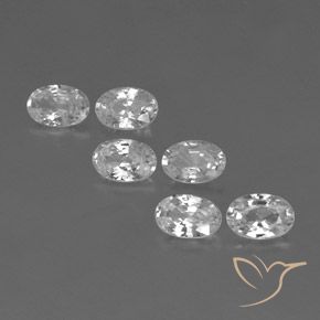 4.18 ct natürliche Weiß Zirkon-Edelsteine, Oval, VVS-VS
