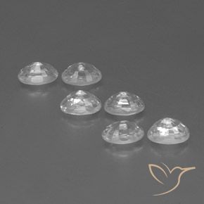 5.35 ct natürliche Weiß Zirkon-Edelsteine, Oval, VVS-VS