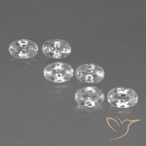4.63 ct natürliche Weiß Zirkon-Edelsteine, Oval, VVS-VS