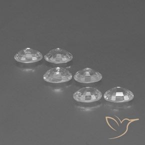4.63 ct natürliche Weiß Zirkon-Edelsteine, Oval, VVS-VS