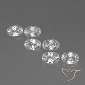 4.61 ct natürliche Weiß Zirkon-Edelsteine, Oval, VVS-VS