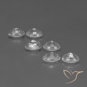 5.01 ct natürliche Weiß Zirkon-Edelsteine, Oval, VVS-VS