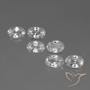 4.45 ct natürliche Weiß Zirkon-Edelsteine, Oval, VVS-VS