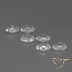 4.45 ct natürliche Weiß Zirkon-Edelsteine, Oval, VVS-VS