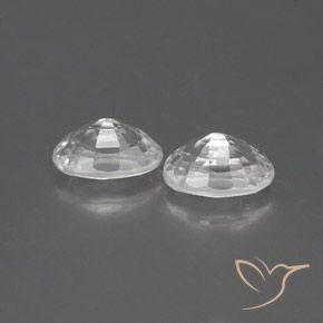 1.64 ct natürliche Weiß Zirkon-Edelsteine, Oval, VVS-VS