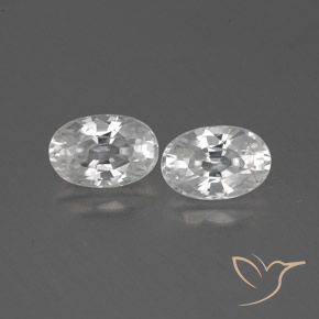 1.70ctw Natürlicher Weiß Zirkon, Oval, VS