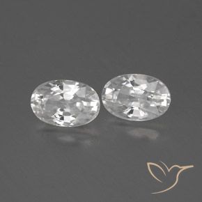 1.70 ct natürliche Weiß Zirkon-Edelsteine, Oval, VS