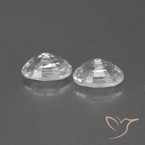 1.70 ct natürliche Weiß Zirkon-Edelsteine, Oval, VS