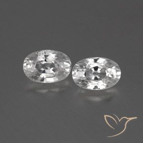 1.69ctw Natürlicher Weiß Zirkon, Oval, VVS