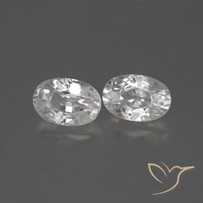 1.69 ct natürliche Weiß Zirkon-Edelsteine, Oval, VVS