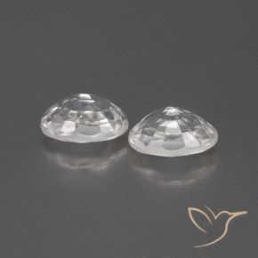 1.69 ct natürliche Weiß Zirkon-Edelsteine, Oval, VVS