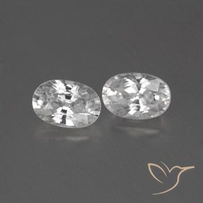 1.65 ct natürliche Weiß Zirkon-Edelsteine, Oval, VVS