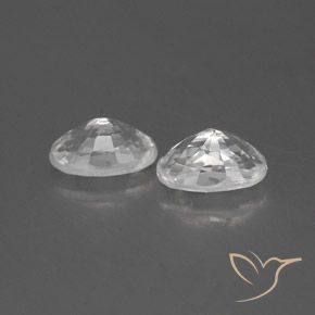 1.65 ct natürliche Weiß Zirkon-Edelsteine, Oval, VVS