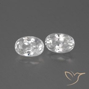 1.70 ct natürliche Weiß Zirkon-Edelsteine, Oval, VVS