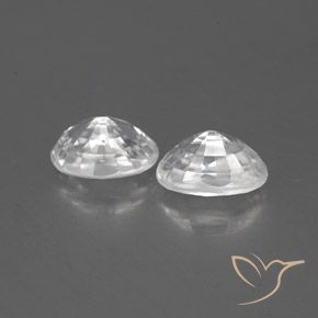 1.70 ct natürliche Weiß Zirkon-Edelsteine, Oval, VVS