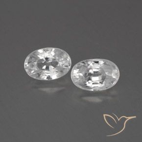 1.80ctw Natürlicher Weiß Zirkon, Oval, VVS-VS