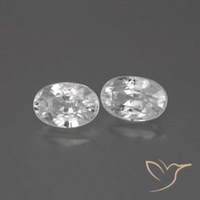1.80 ct natürliche Weiß Zirkon-Edelsteine, Oval, VVS-VS