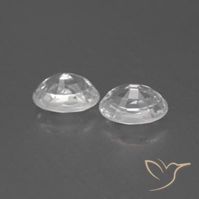 1.80 ct natürliche Weiß Zirkon-Edelsteine, Oval, VVS-VS