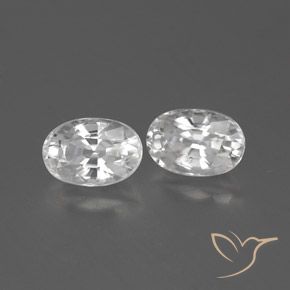 1.82 ct natürliche Weiß Zirkon-Edelsteine, Oval, VVS