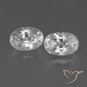 1.79ctw Natürlicher Weiß Zirkon, Oval, VVS
