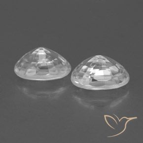 1.79 ct natürliche Weiß Zirkon-Edelsteine, Oval, VVS