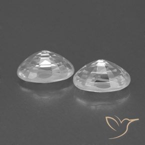 1.67 ct natürliche Weiß Zirkon-Edelsteine, Oval, VVS
