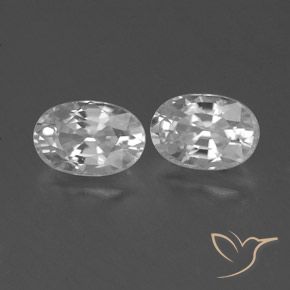 1.67 ct natürliche Weiß Zirkon-Edelsteine, Oval, VVS