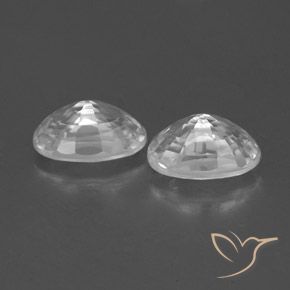 1.67 ct natürliche Weiß Zirkon-Edelsteine, Oval, VVS