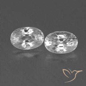 1.71ctw Natürlicher Weiß Zirkon, Oval, VVS