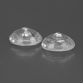 1.60 ct natürliche Weiß Zirkon-Edelsteine, Oval Schliff, VVS