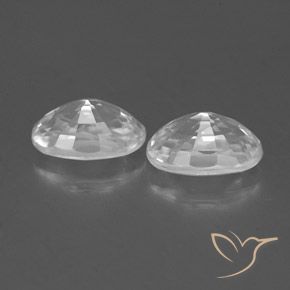 1.69 ct natürliche Weiß Zirkon-Edelsteine, Oval, VVS-VS