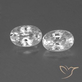 1.65ctw Natürlicher Weiß Zirkon, Oval, VVS-VS