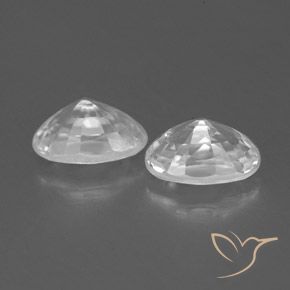 1.65 ct natürliche Weiß Zirkon-Edelsteine, Oval, VVS-VS