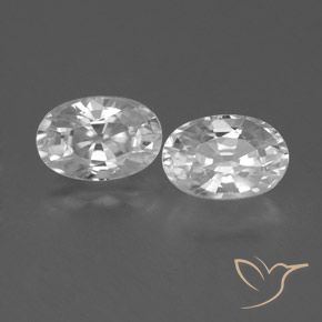 1.78ctw Natürlicher Weiß Zirkon, Oval, VVS